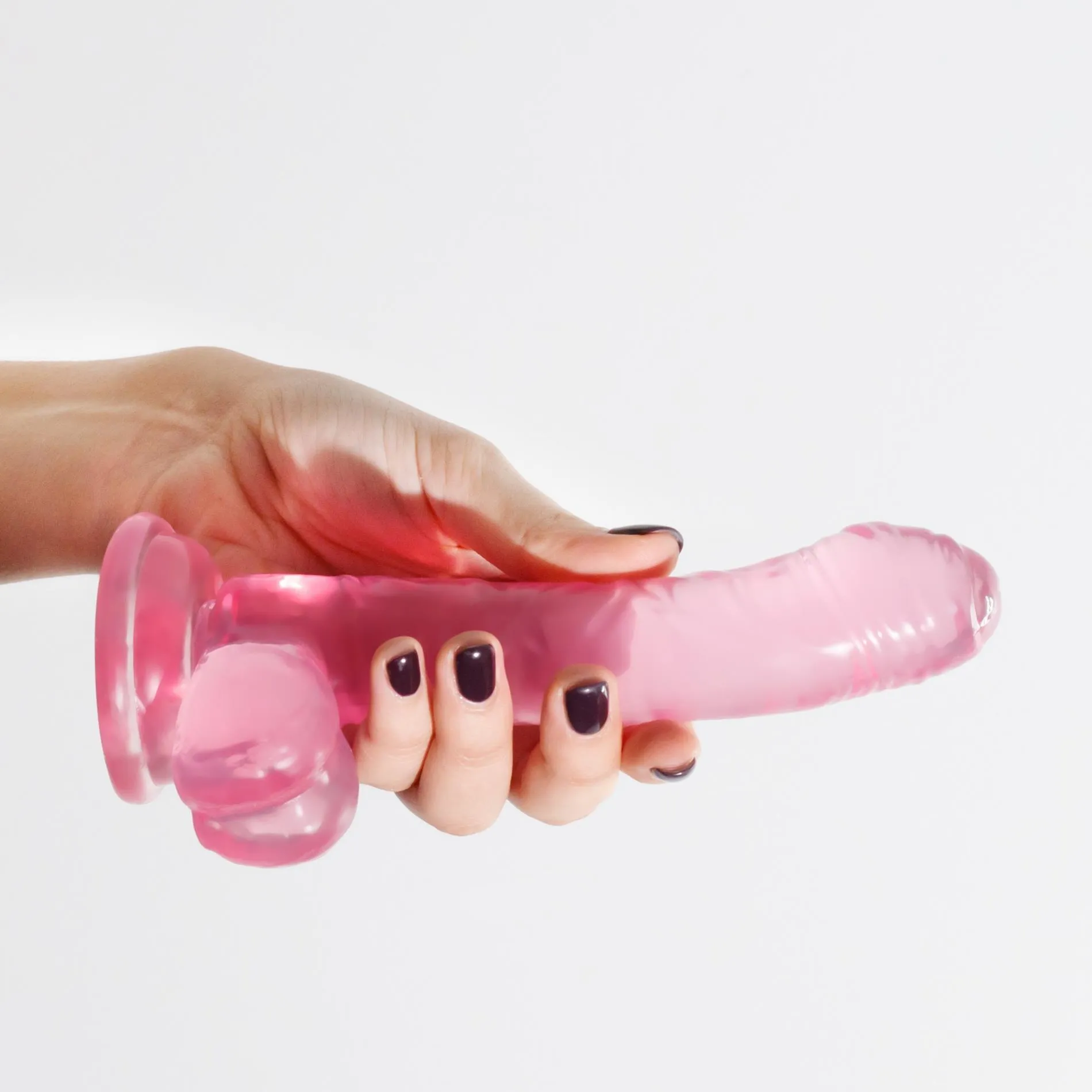 Фалоімітатор Crushious Hudini Jelly, 17.5 см (рожевий)