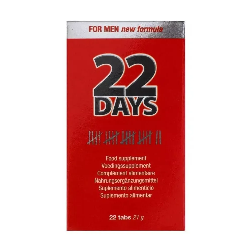 Cobeco 22 Days Penis Extention - Tabletki na powiększenie penisa, Bez smaku