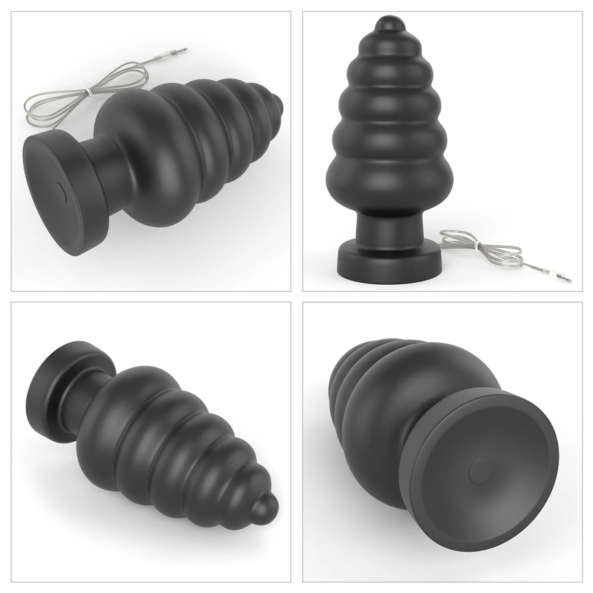 Анальная пробка King Sized Vibrating Anal Cracker 7, 18 см (чёрный)