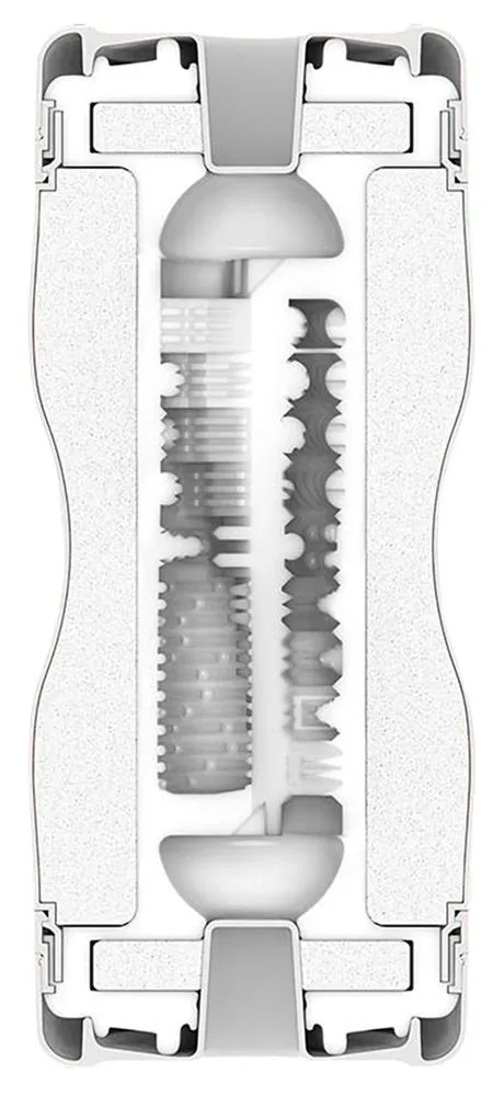 Tenga Premium Dual Sensation Cup - Masturbator dwustronny, Biały, 15, 5 cm