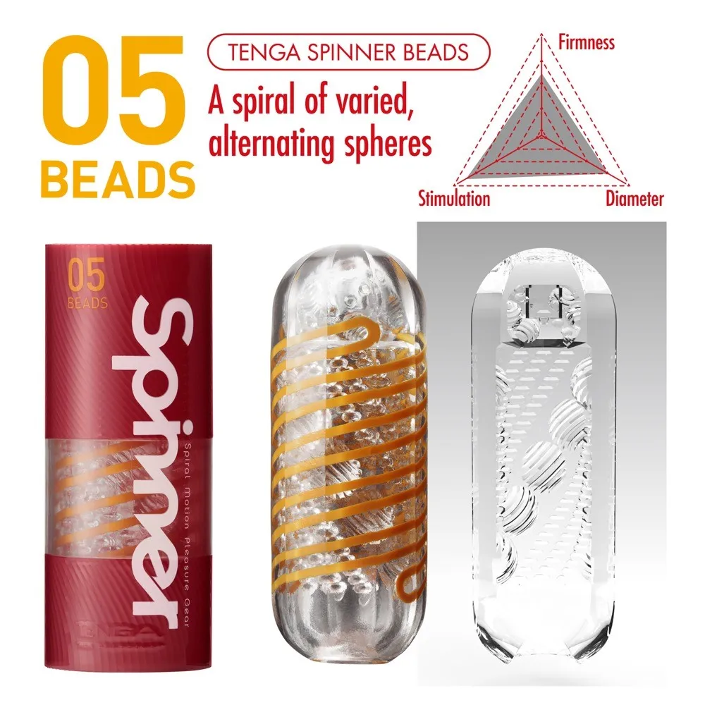 Мастурбатор Tenga Spinner Beads (коричневый)