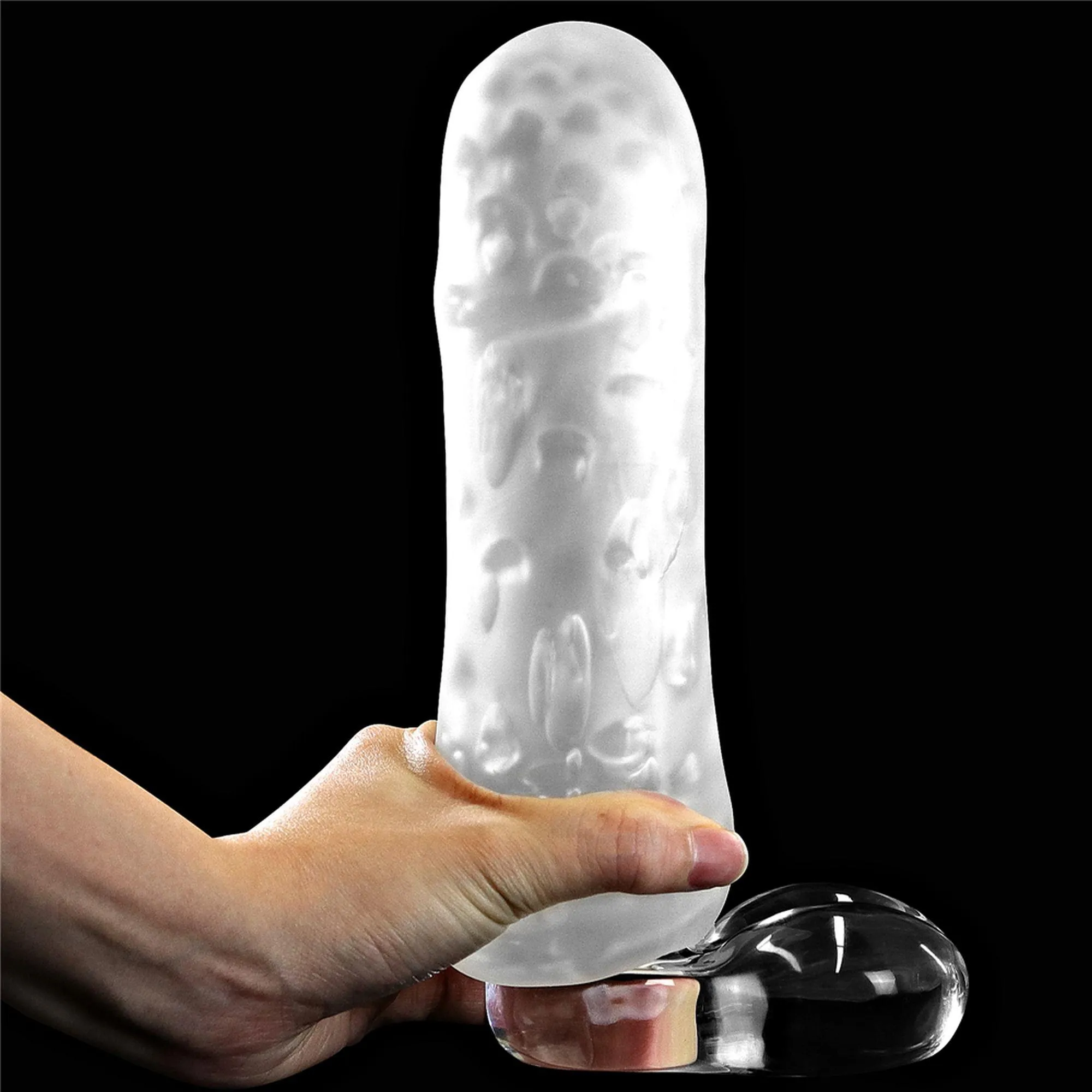 Мастурбатор яйцо LoveToy Giant Egg Stamina Nodules Edition (прозрачный)