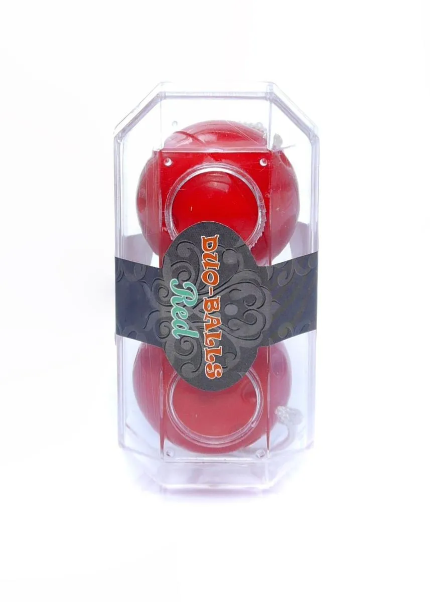 Вагинальные шарики Duo-Balls Red, 21 см (красный)