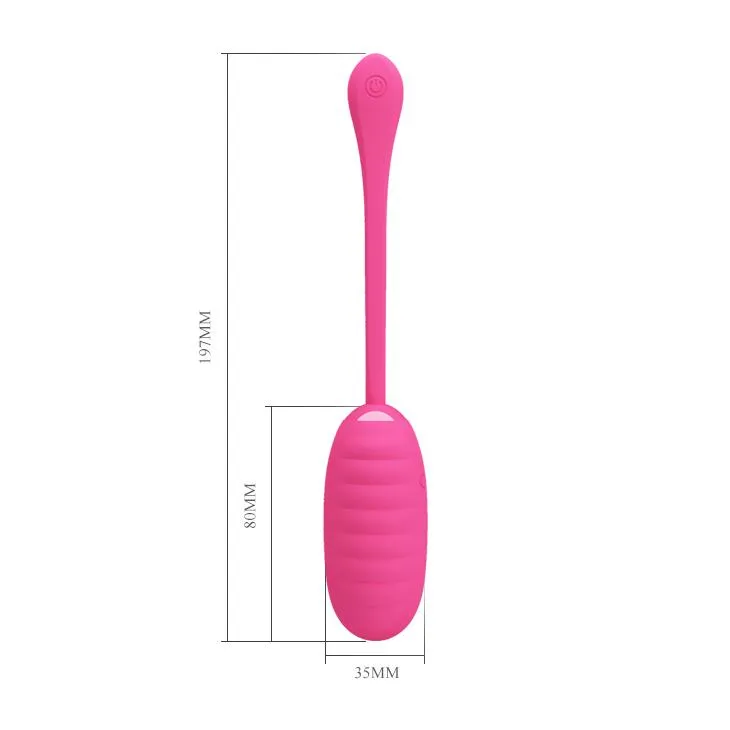 Виброяйцо Pretty Love Kirk Remote, 19,7 см (розовый)