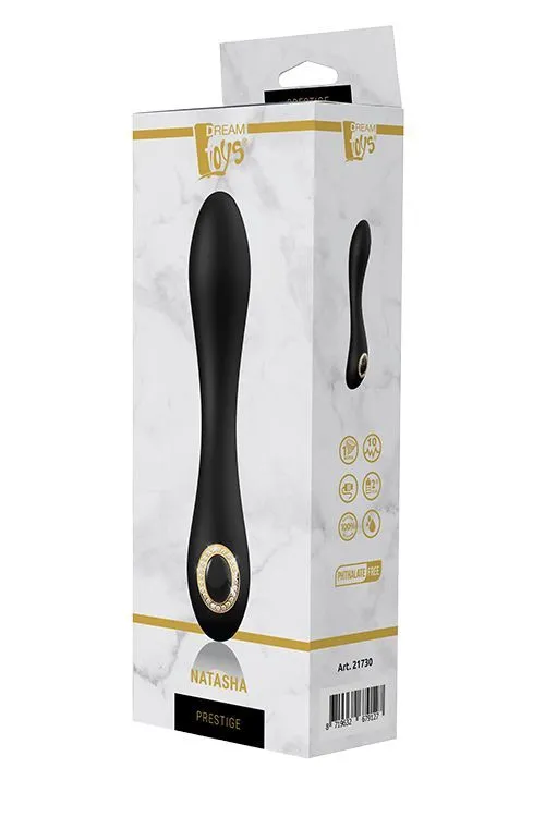 Вібратор Dream Toys Prestige Natasha Luxxe, 20 см (чорний)