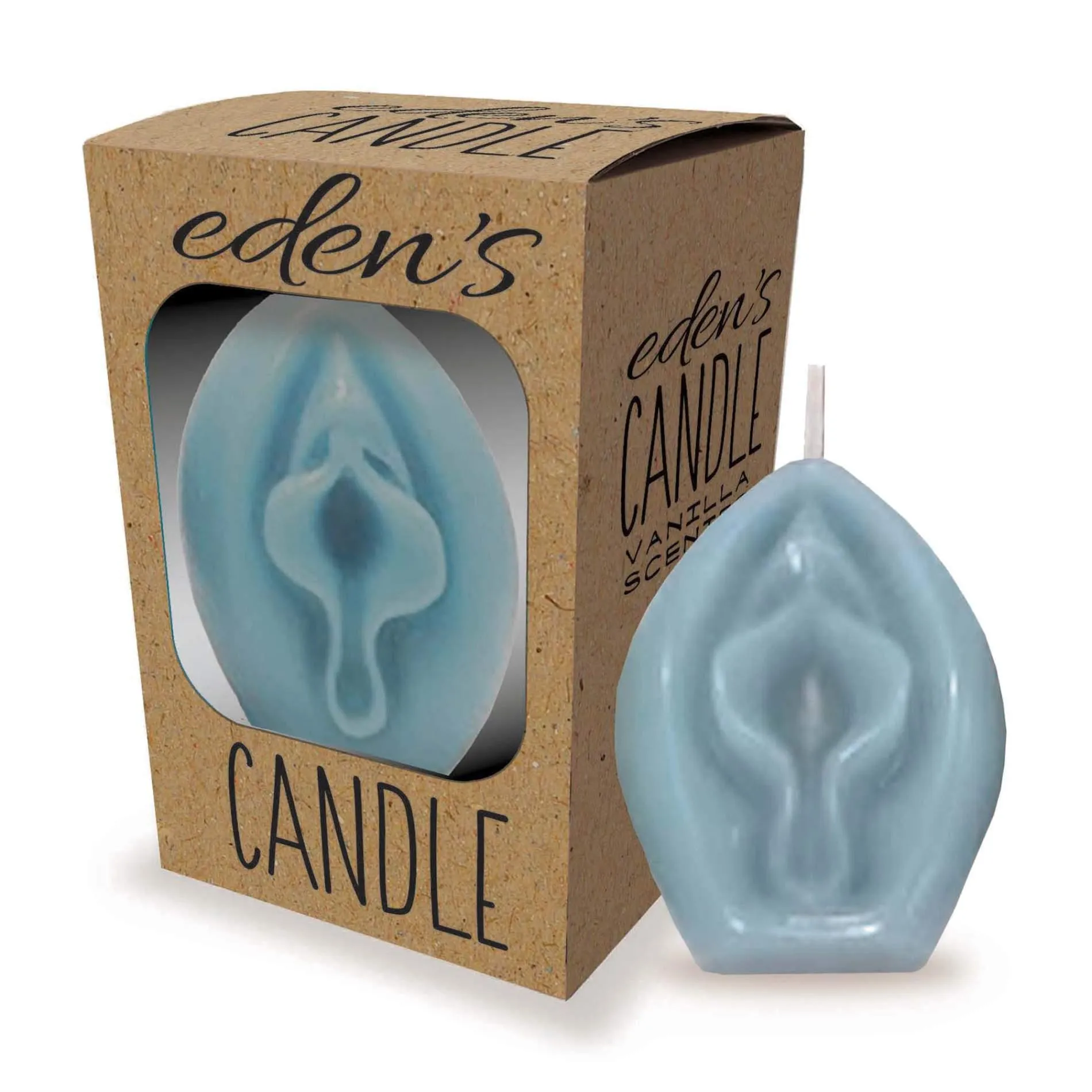 Свеча Little Genie Productions Eden’s Candle, с ароматом ванили (синий)