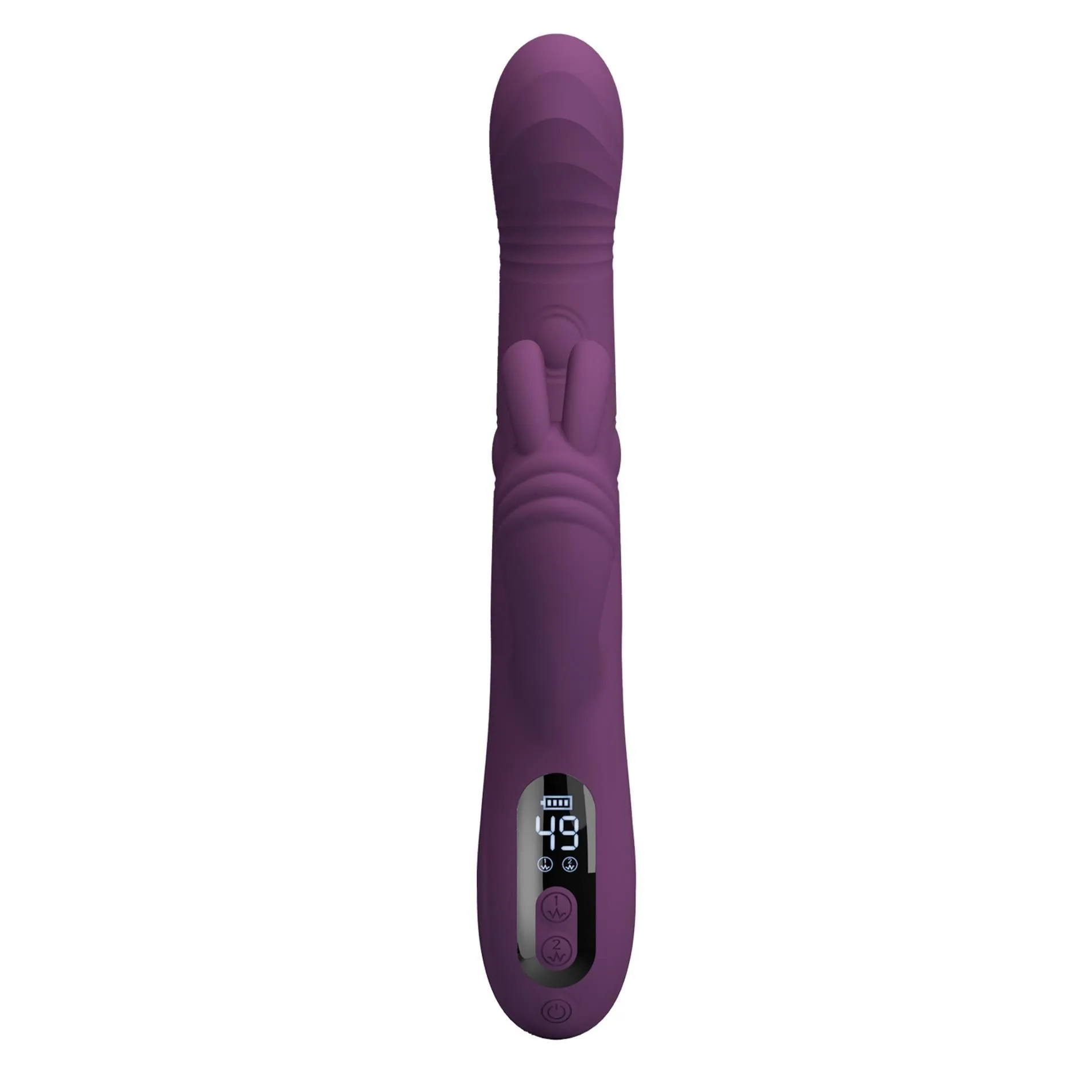 Вібратор-кролик Pretty Love Dee Purple, 23.9 см (фіолетовий)