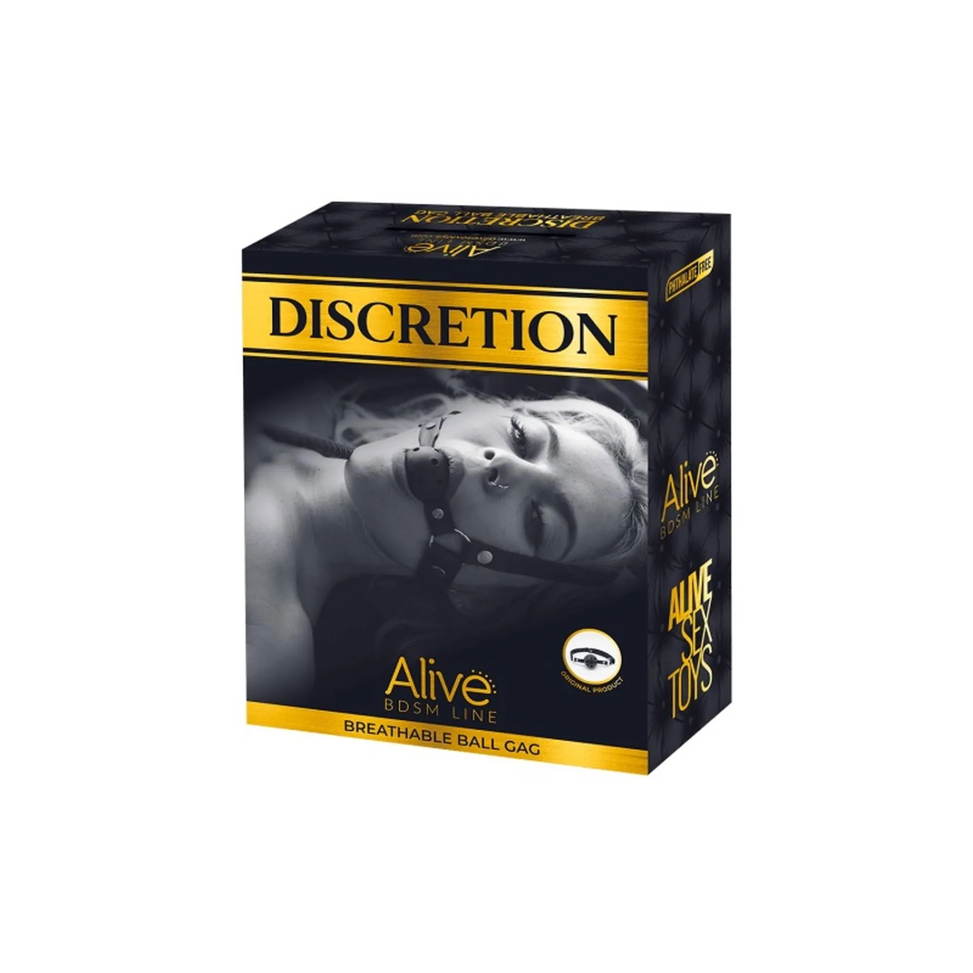 Alive Discretion - Knebel przepuszczający powietrze, Czerwony, 59 cm