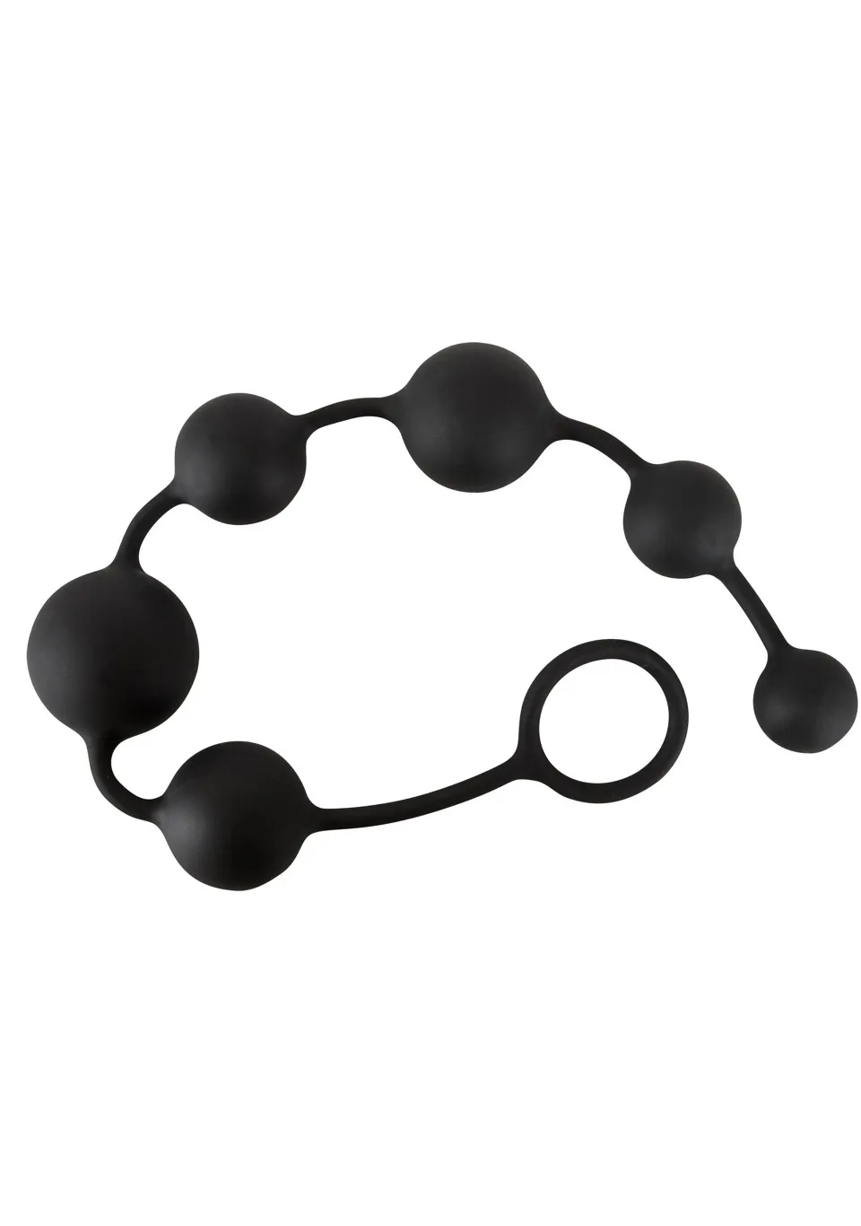 Анальные бусы Black Velvets Anal Beads, 40 cm (черный)