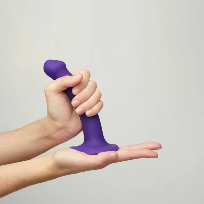 Strap-on-me Bendable Double Density - Dildo, Czarny, 17 cm, S