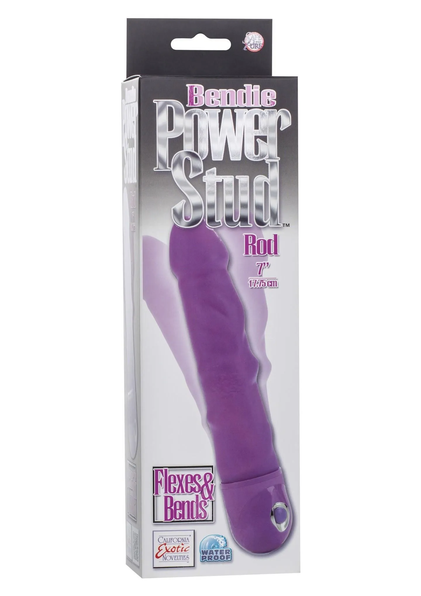 Вібратор Calexotics Bendie Stud Rod, 17.8 см (фіолетовий)