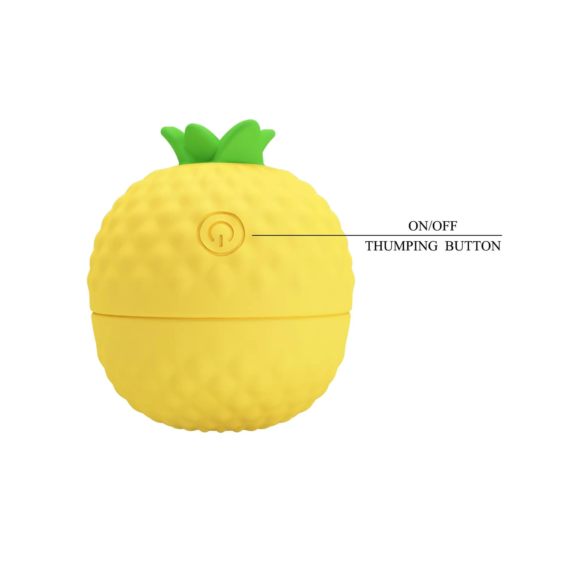 Стимулятор для клитора Pretty Love Pineapple Secret (желтый)