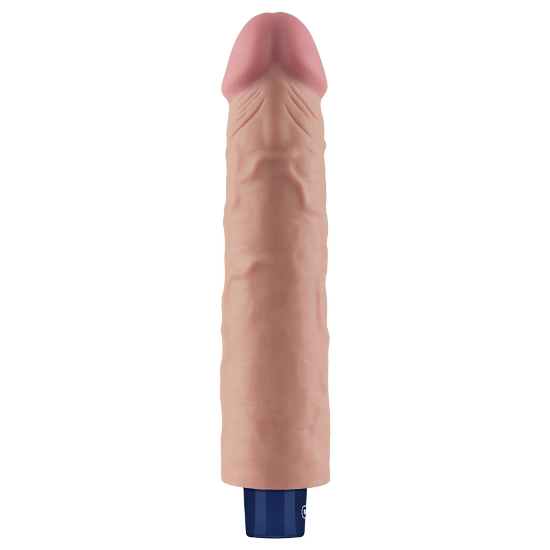 Lovetoy Real Softee 9.5" - Wibrator, W kolorze cielistym, 24 cm