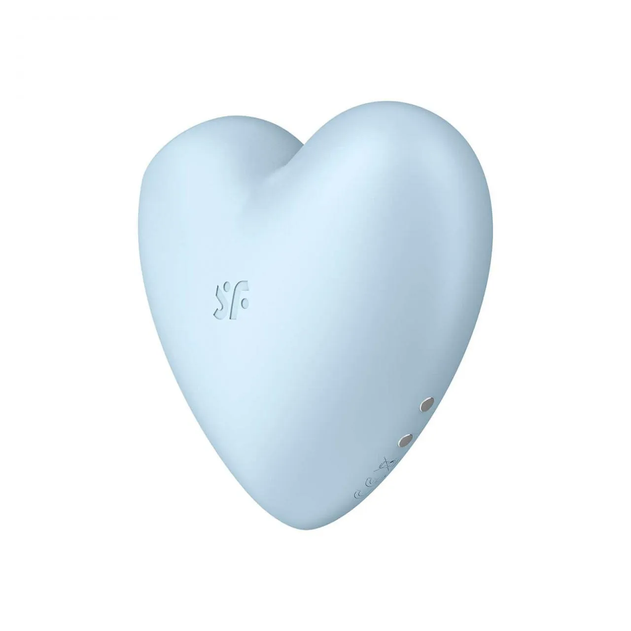 Satisfyer Cutie Heart - Bezdotykowy stymulator łechtaczki z wibracjami, Niebieski, 7.8 cm