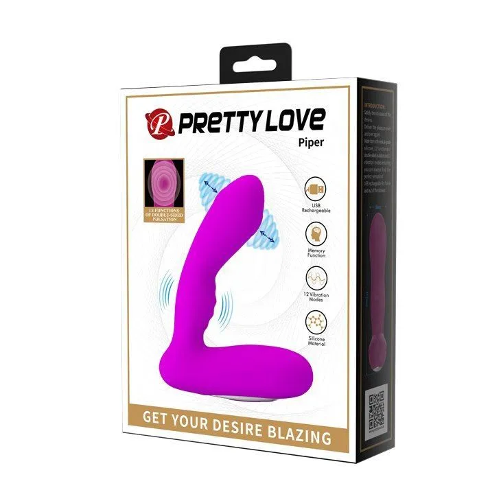 Стимулятор простати Pretty Love Piper, 11.7 см (фіолетовий)