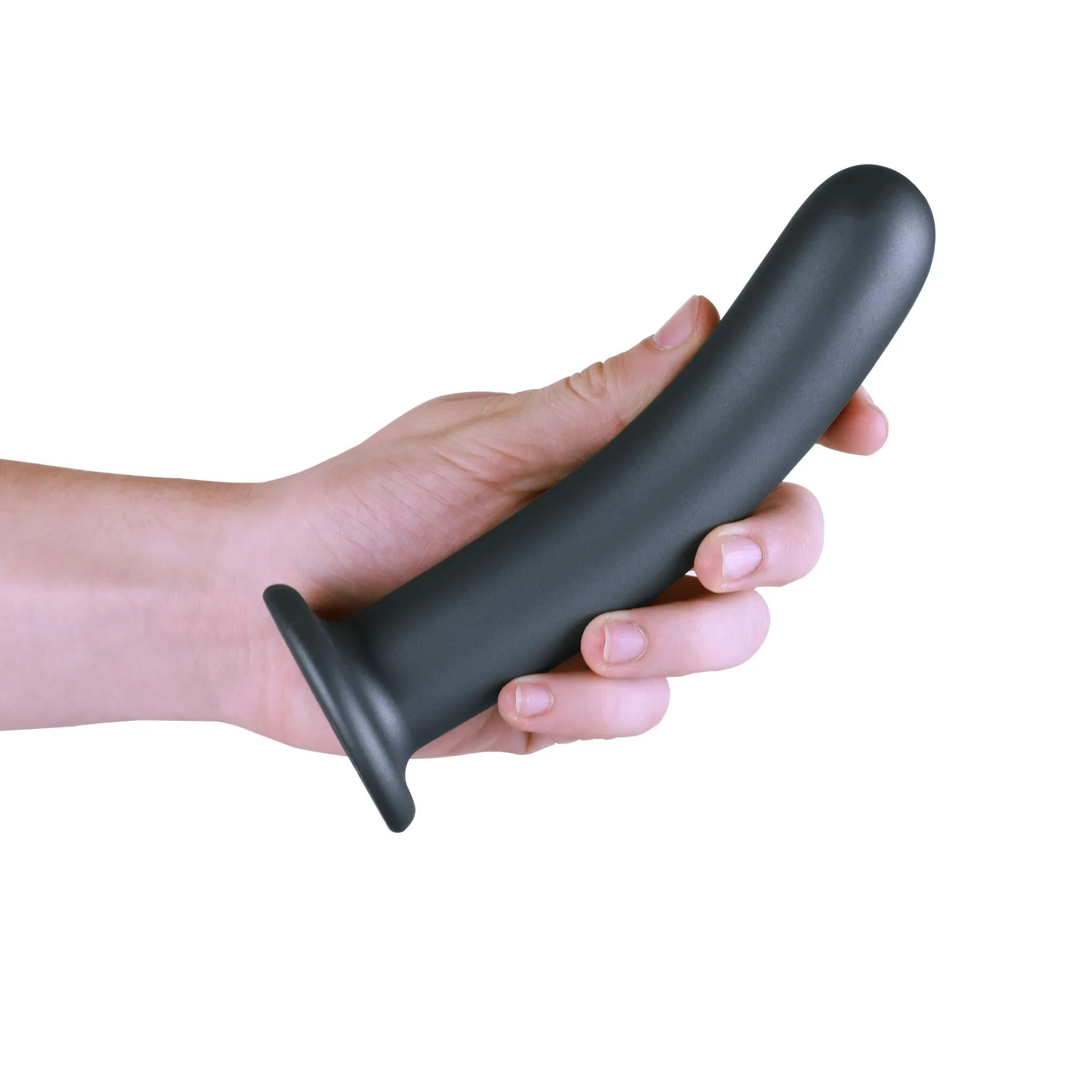 Фаллоимитатор Ouch! Smooth G-Spot Dildo 7'', 17.7 см (серый)