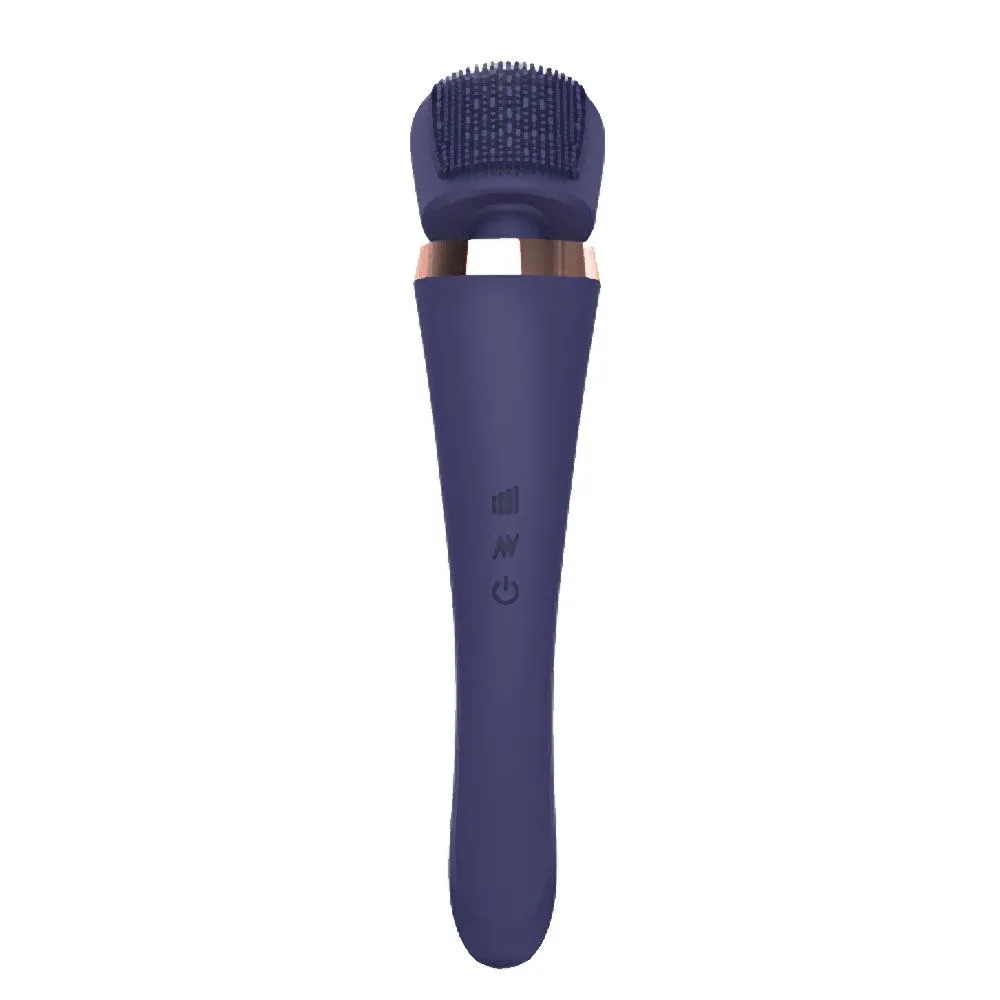 Вібромасажер Love To Love Brush Crush, 25,4 см (синій)