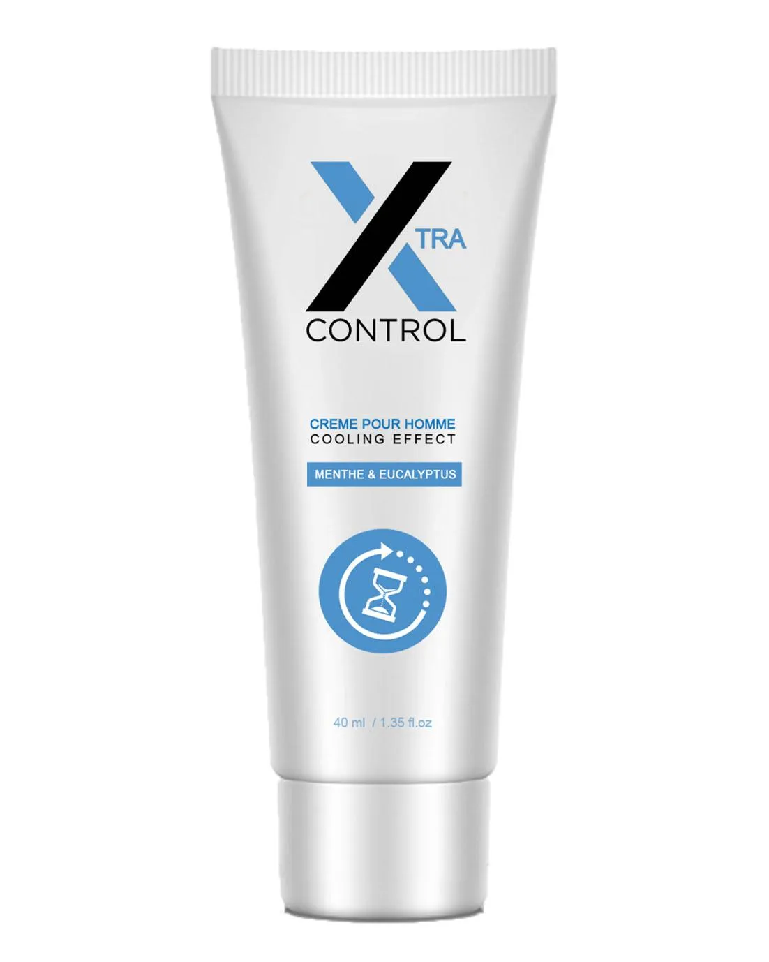 Ruf X Control Cool Cream - Żel przedłużający, Biały, Bez smaku, 40 ml