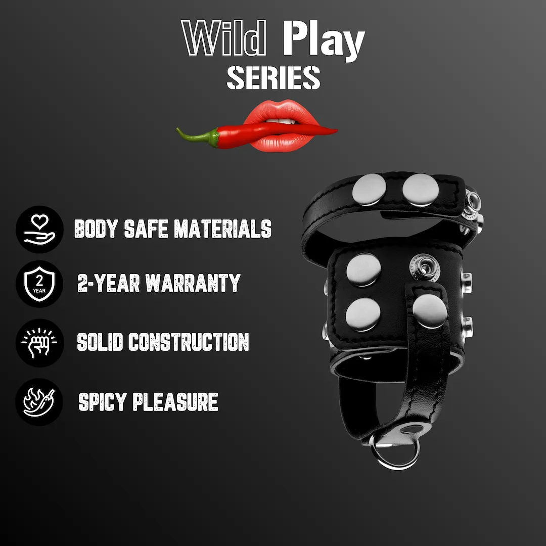 EROSPACE Wild Play C20 - Pierścień erekcyjny, Czarny