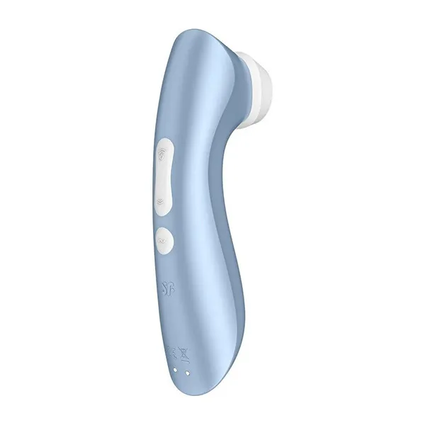 Вакуумний кліторальний стимулятор з вібрацією Satisfyer Pro 2+ (блакитний)