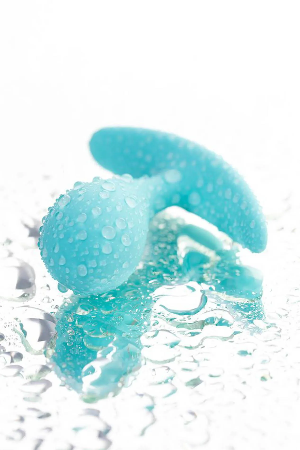 Анальна пробка ToDo Anal Plug Blob, 5.5 см (бірюзовий)