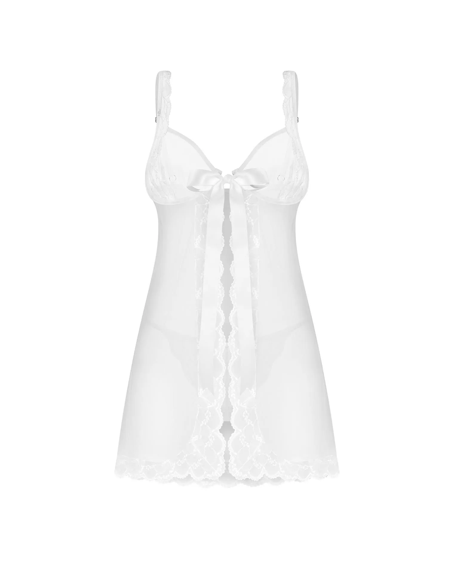 Сорочка Obsessive Weddya, L/XL (білий)