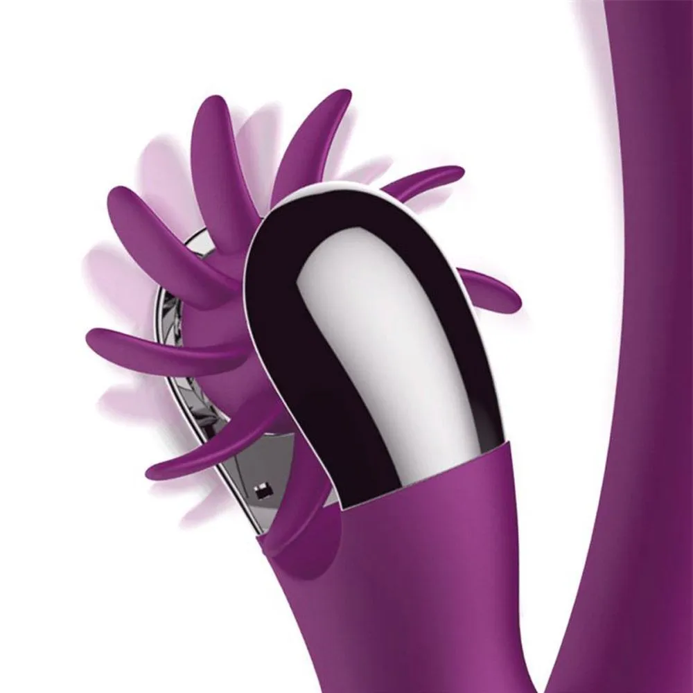 Вибратор-кролик Action No.One Vibrating Double Function 2.0, 24 см (фиолетовый)