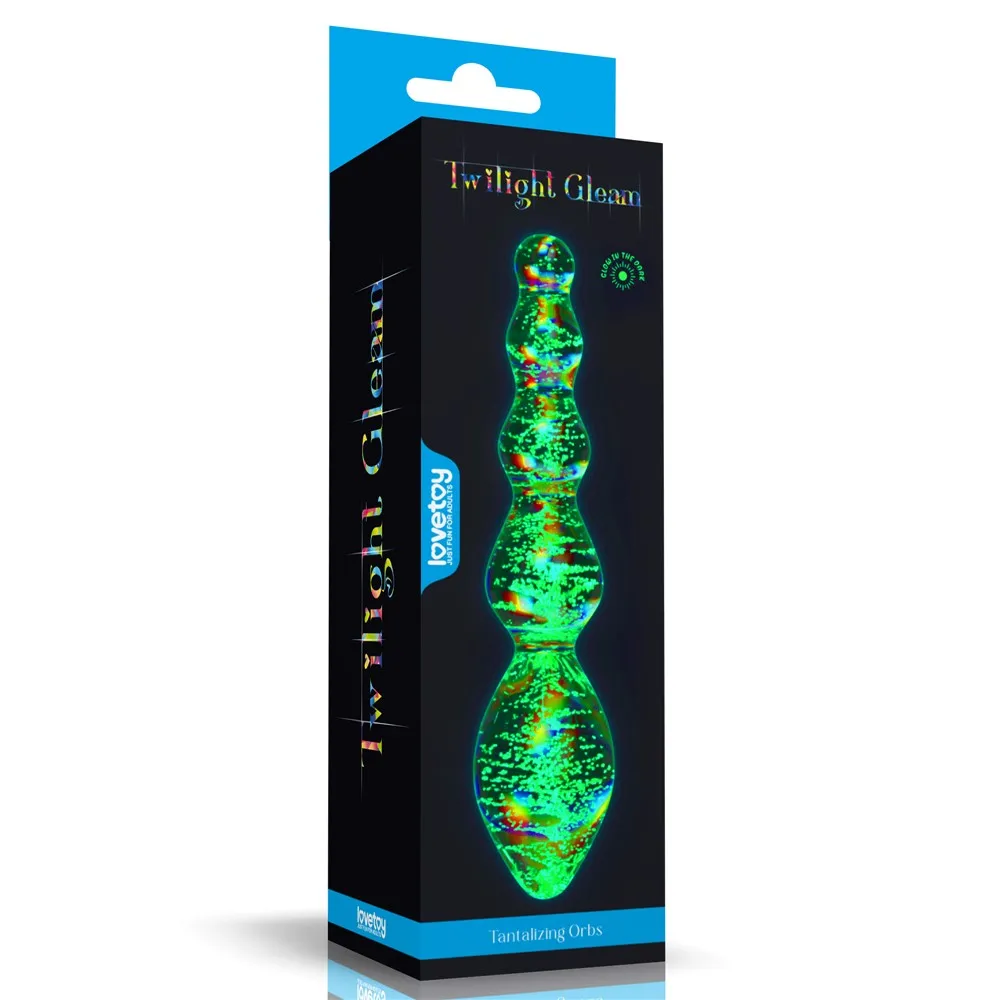 Lovetoy Twilight Gleam Tantalizing Orbs - Dildo, Zielony, 16.3 cm