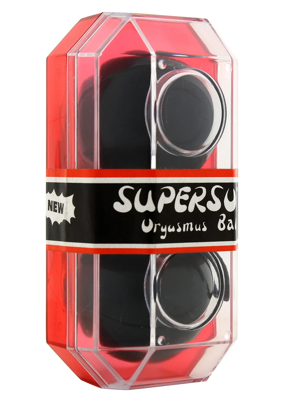 Вагинальные шарики Supersoft, 3,5 см (черный)