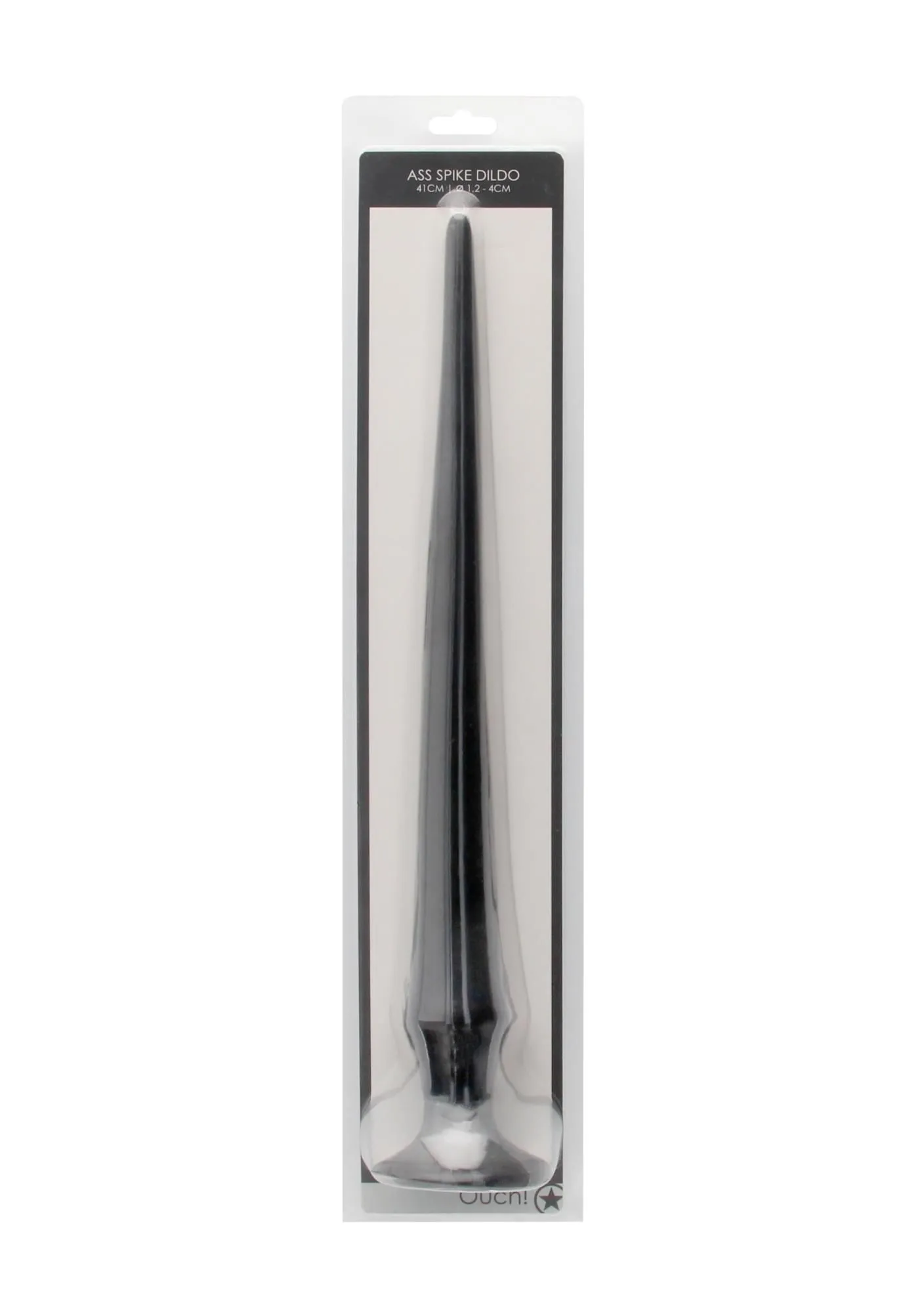 Ouch! Ass Spike - Dildo, Czarny, 42 cm