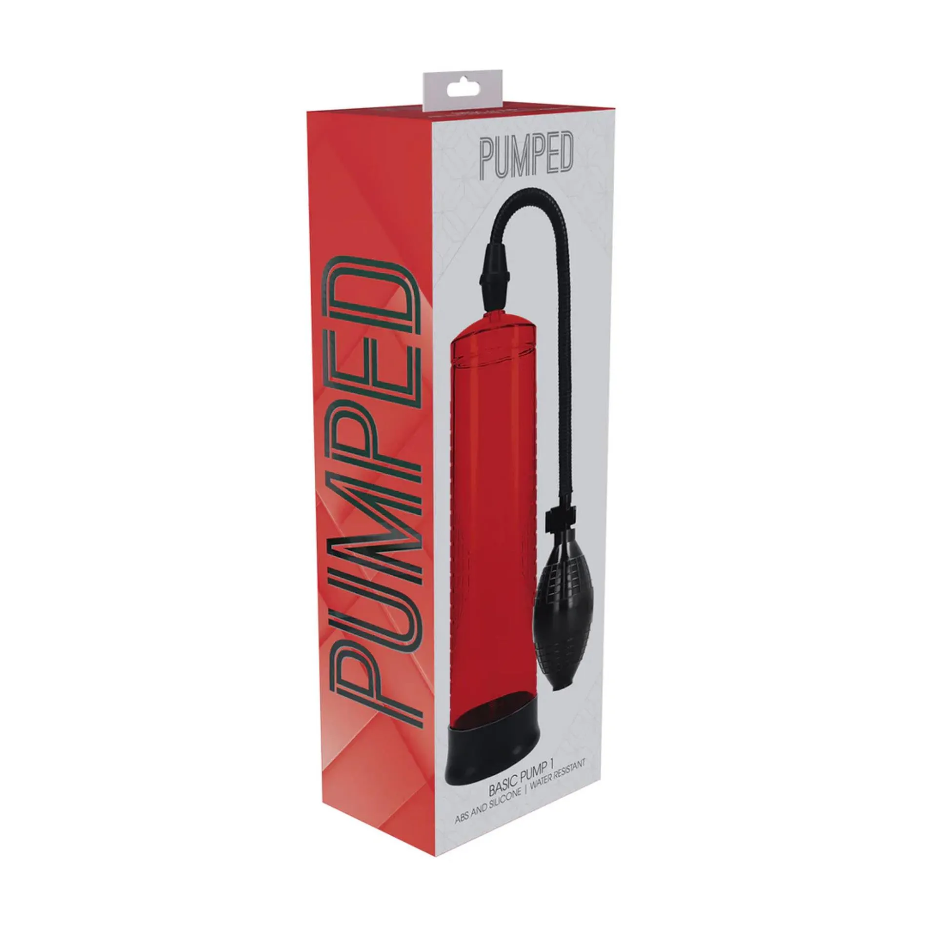 Pumped Basic Pump 1 - Pompka do penisa, Czerwony, 31 cm