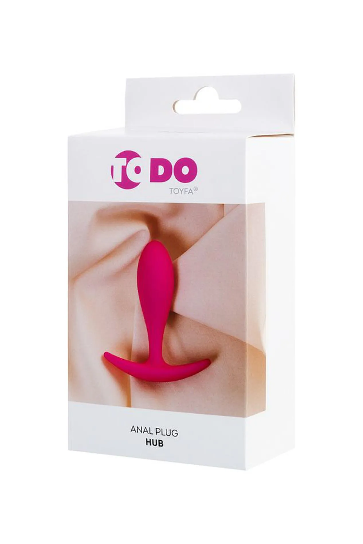 Анальная пробка ToDo Anal Plug Hub, 7.2 см (розовый)