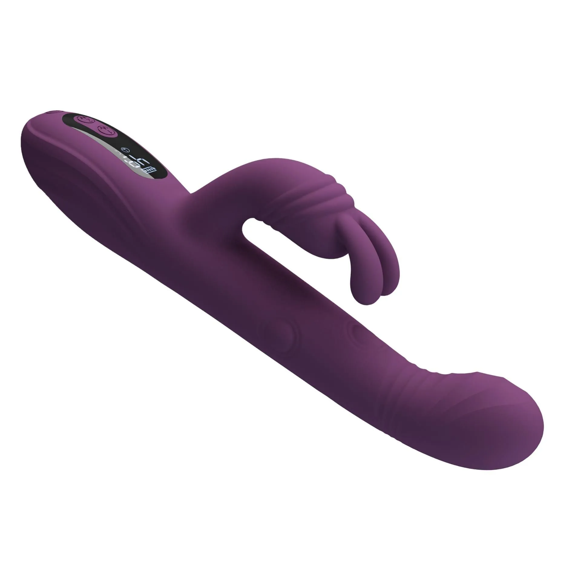 Вібратор-кролик Pretty Love Dee Purple, 23.9 см (фіолетовий)