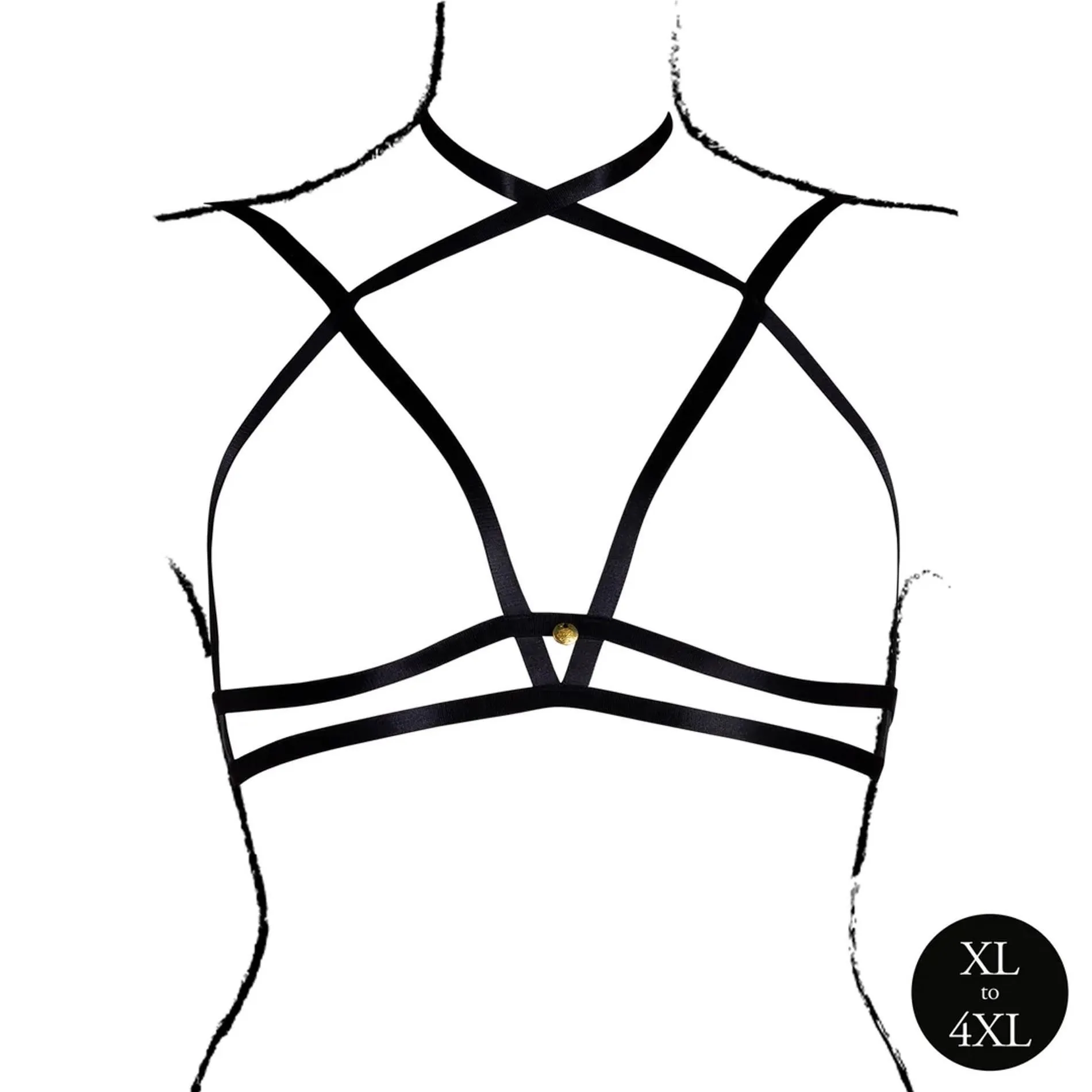 Бюстгальтер Le Désir Open Cup Triangle Bra, XL–4XL (чорний)