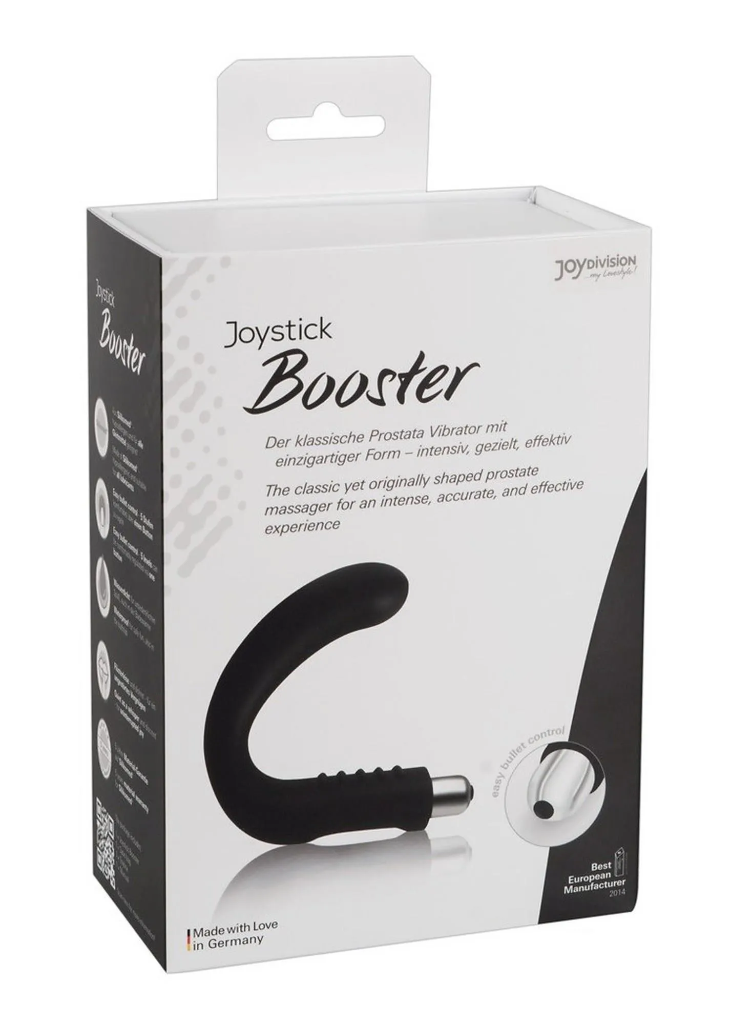 Стимулятор простаты JoyDivision Joystick Prostata Booster, 11 см (черный)