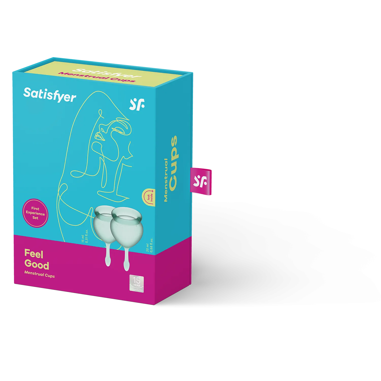 Набор менструальных чаш Satisfyer Feel Good, 2 шт (зеленый)