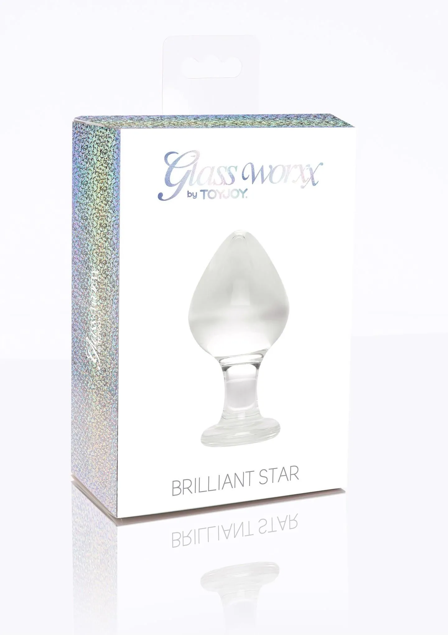 Анальна пробка Glass Worxx Brilliant Star, 9 см (прозорий)