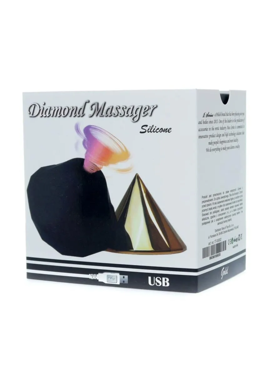 Вакуумний стимулятор клітора B - Series Smart Diamond Air Massager (золотистий)