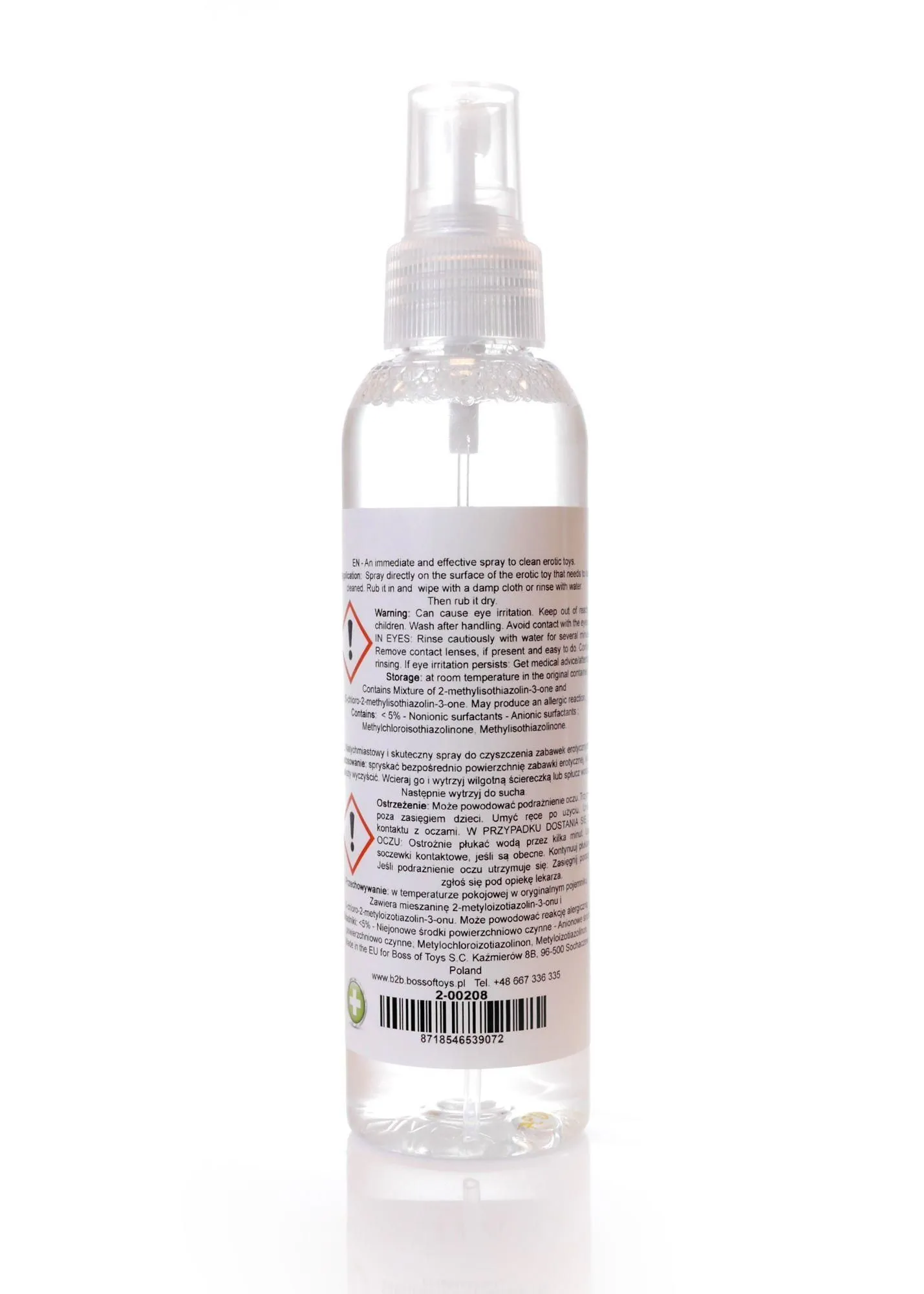 Дезінфікуючий спрей для еротичних гаджетів Boss Toy Cleaner, 150 мл