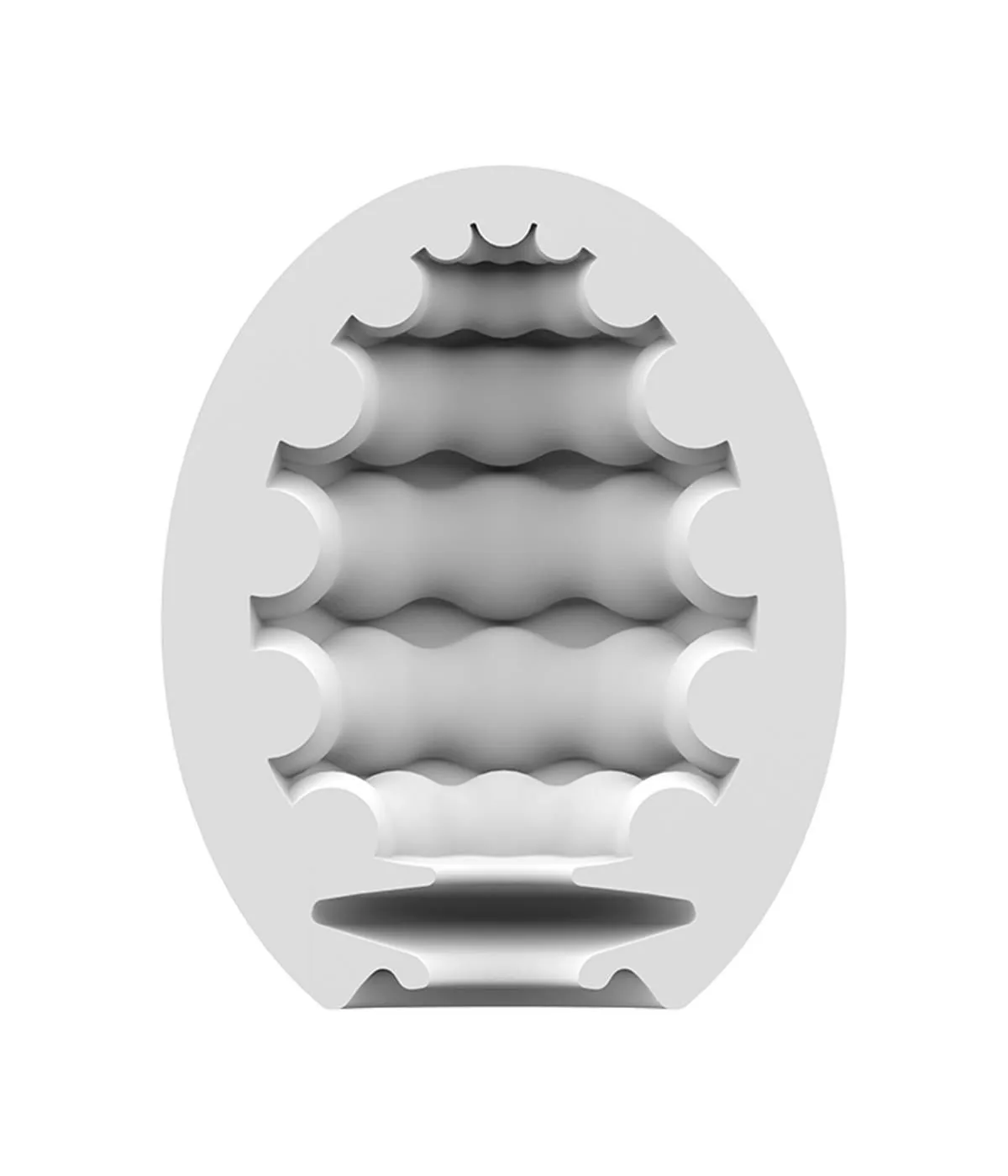 Мастурбатор яйце Satisfyer Egg Single Riffle (білий)