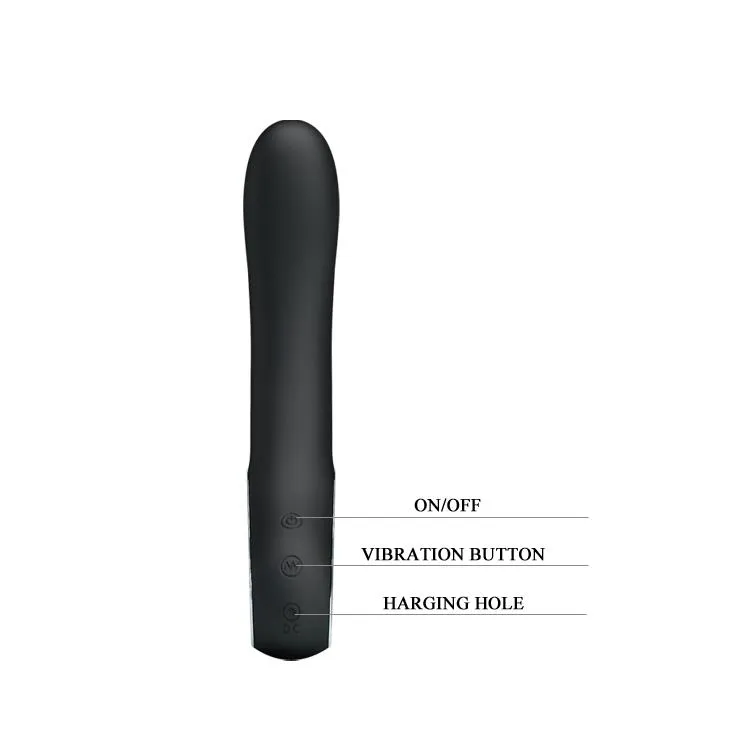 Pretty Love Alston - Wibrator, Czarny, 19, 7 cm