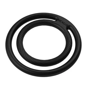 Nexus Double Enduro Cock and Ball Ring - Pierścień erekcyjny, Czarny, 5 cm