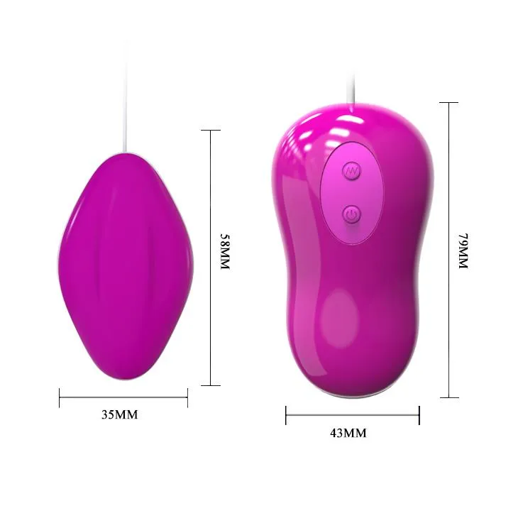 Виброяйцо Pretty Love Avery Vibrating Egg, 5,8 см (фиолетовый)
