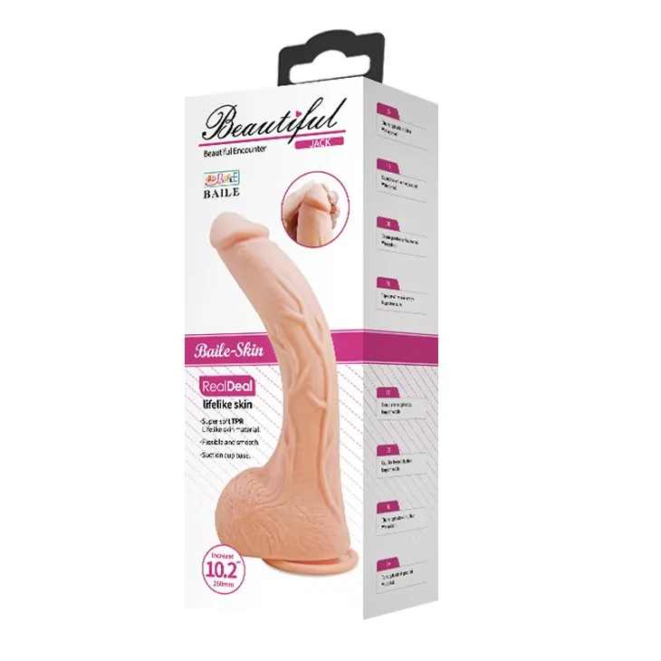 Фаллоимитатор Baile Beautiful Jack, 27 см (телесный)