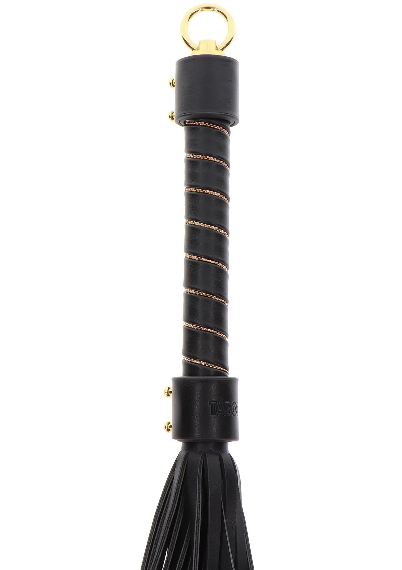 БДСМ флогер Taboom Vogue Studded Whip, 54 см (чорний)