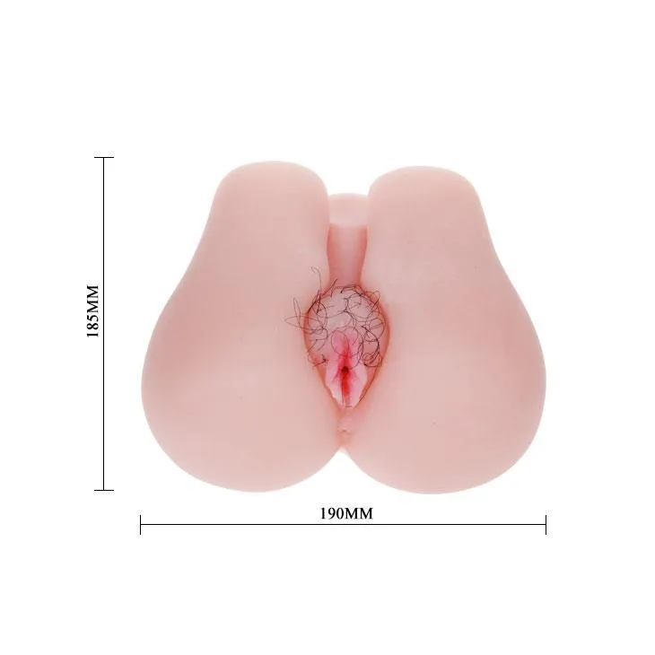 Мастурбатор Baile Pussy & Ass Hole с вибрацией (телесный)