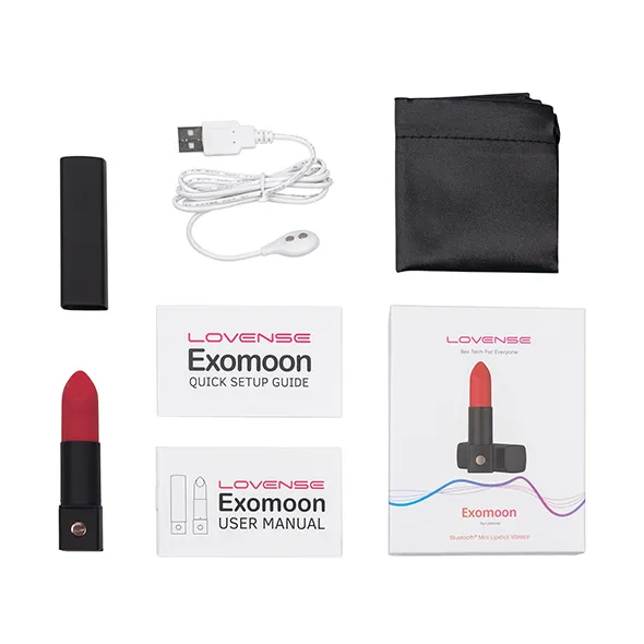 Вибратор для клитора Lovense Exomoon, 8.8 см (красный)