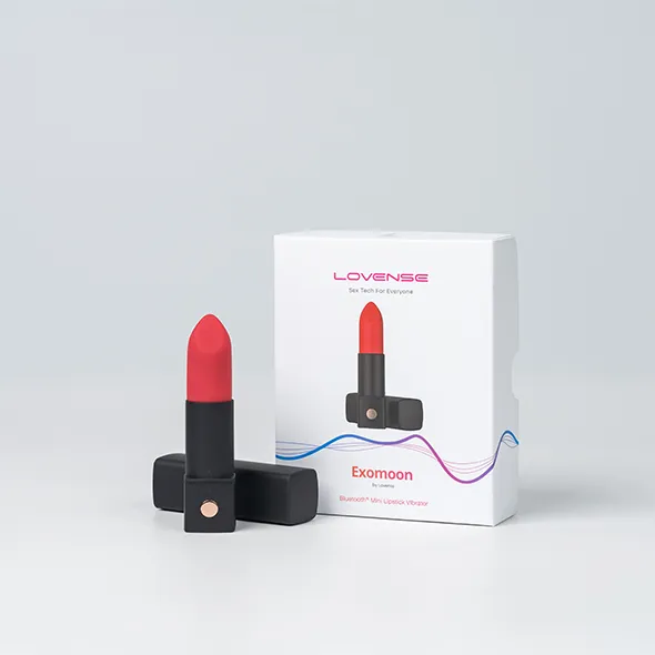 Вибратор для клитора Lovense Exomoon, 8.8 см (красный)