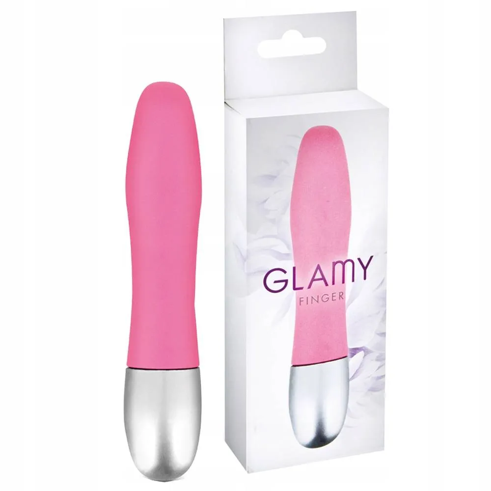 Мини-вибратор Glamy Finger Pink, 11 см (розовый)