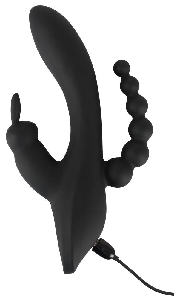 Вібратор Smile Triple G-Spot, 20,8 см (чорний)